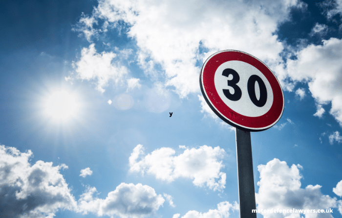 30 mph speed limit sign 