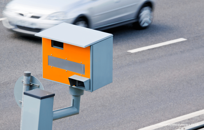 Speed camera on UK motorway